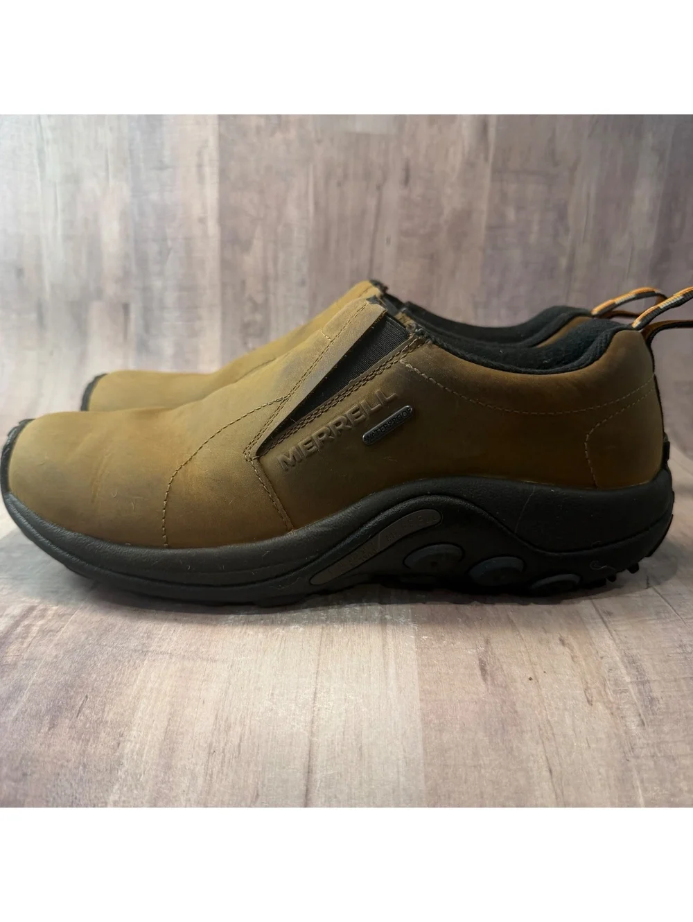 Merrell Jungle Moc J52927Z Men's 8.5 Nubuck Brown Slip On Comfort Shoes